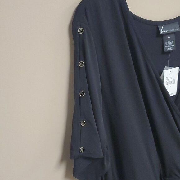 LANE BRYANT Peplum Dress - Size 24 - Picture 5 of 6